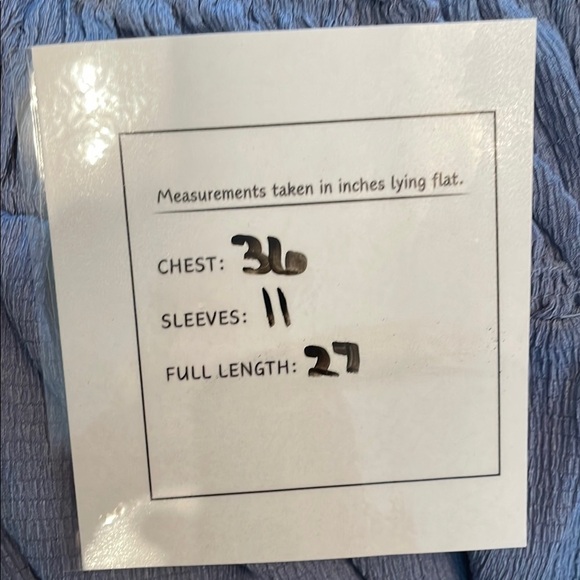 NWT UMGEE Blue Gray Ruched 1/2 Sleeve Blouse - Picture 7 of 7